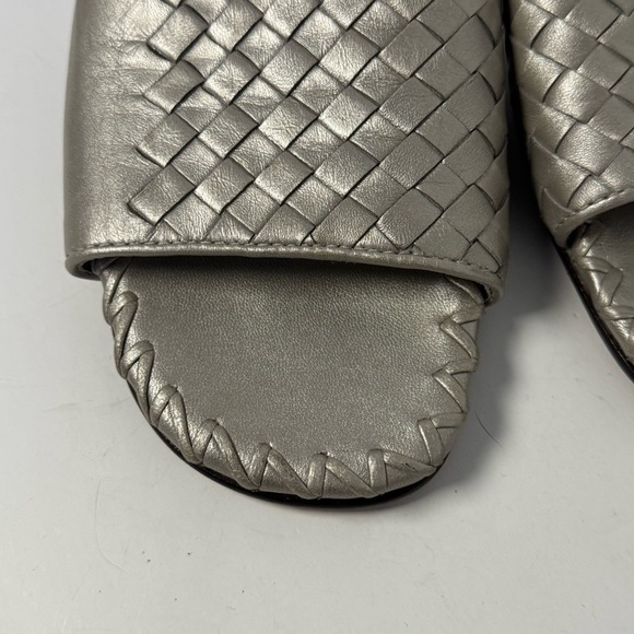 Robert Zur Metallic Slide Sandals - Picture 4 of 7